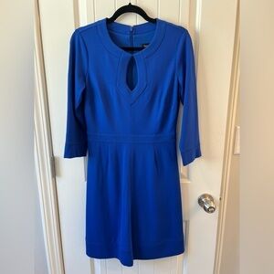 Laundry Jubilee Blue Dress Aline Cutout Slimming